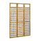 3 Panel Room Divider Trellis Solid Acacia Wood 120X170 Cm