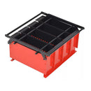 Paper Log Briquette Maker Steel 38X31X18 Cm Black And Red