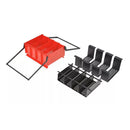 Paper Log Briquette Maker Steel 38X31X18 Cm Black And Red