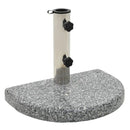 Parasol Base Granite 10 Kg Curved Grey