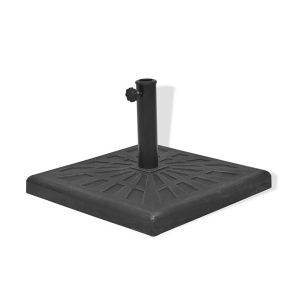 Parasol Base Resin Square Black 12 Kg