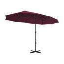 Outdoor Parasol With Aluminium Pole 460X270 Cm