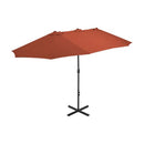 Outdoor Parasol With Aluminium Pole 460X270 Cm