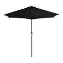 Parasol With Aluminium Pole Black 270X135X245 Cm Half