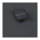 Wall Mounted Parasol With Leds And Metal Pole 300 Cm Anthracite