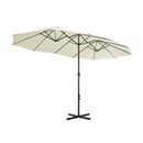Outdoor Parasol With Aluminium Pole 460X270 Cm