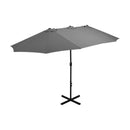Outdoor Parasol With Aluminium Pole 460X270 Cm