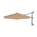 Wall Mounted Parasol With Metal Pole 300 Cm