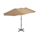 Outdoor Parasol With Aluminium Pole 460X270 Cm