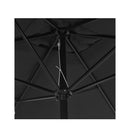 Outdoor Parasol With Metal Pole 300X200 Cm Anthracite