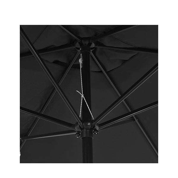 Outdoor Parasol With Metal Pole 300X200 Cm Anthracite