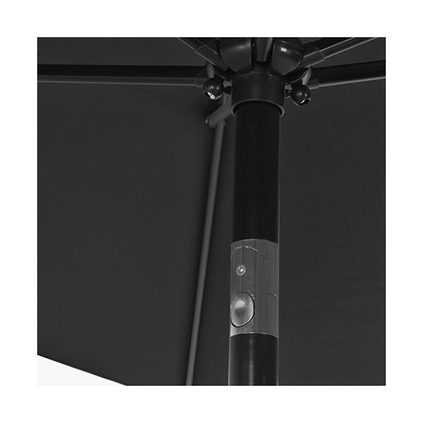 Outdoor Parasol With Metal Pole 300X200 Cm Anthracite
