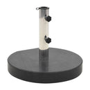 Parasol Base Granite 30 Kg Round Black