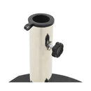 Parasol Base Granite 30 Kg Round Black