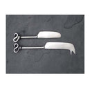 2 Piece Stainless Steel Pate And Cheese Knife Set Silver