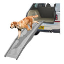 Dog Ramp For Car Suv Travel Stair Step Foldable Portable Grey