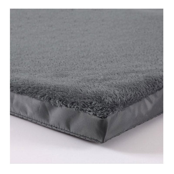 Pet Bed Foldable Bed Cushion Pad Soft Plush 75X50X4 Cm Grey