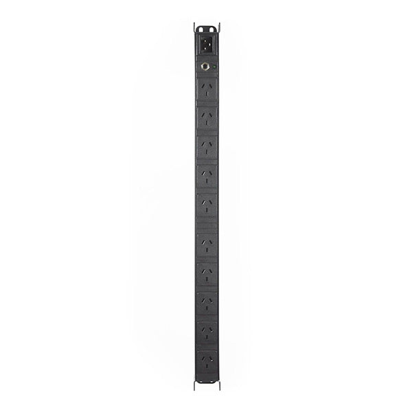 Vertical 19 Inch 10 Way Gpo Pdu Rack Mount Power Rail