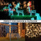 96 Led Fairy String Lights Net Mesh Curtain Xmas Wedding Party Decor Warm White