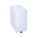 Express 3 Drawer Slimline Mobile Pedestal 610 H X 300 W X 475 D Whte