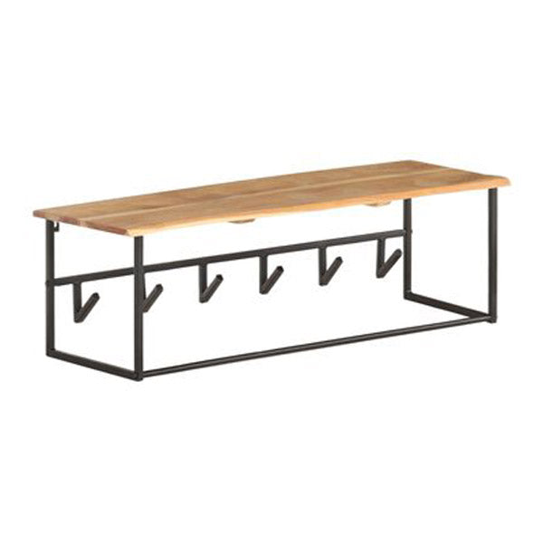 Peg With Live Edge 100X34X38 Cm Solid Acacia Wood
