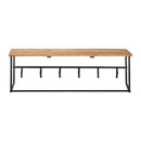 Peg With Live Edge 100X34X38 Cm Solid Acacia Wood