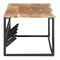 Peg With Live Edge 100X34X38 Cm Solid Acacia Wood