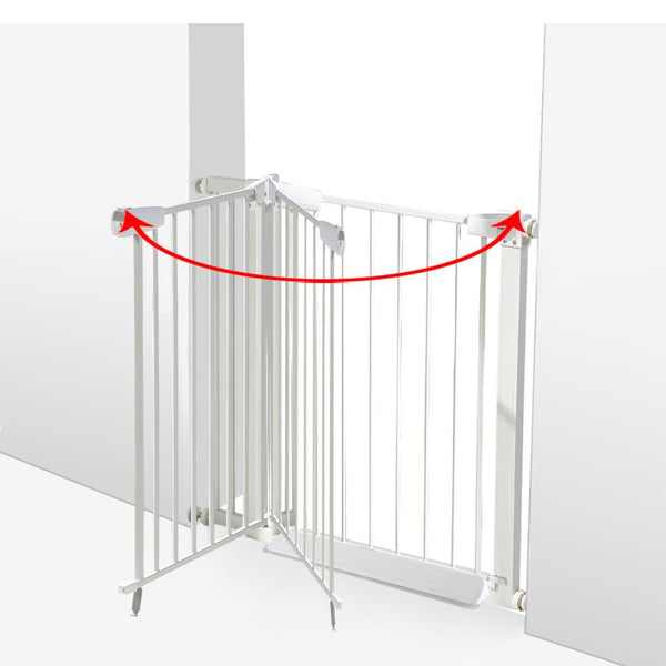 Baby Kids Pet Safety Security Gate Stair Barrier Doors Extension Panels 45Cm Wh
