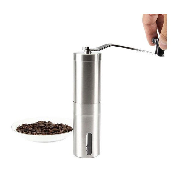 Stainless Steel Ceramic Coffee Grinder Burr Manual Portable Hand Crank