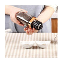 Single Salt Or Pepper Grinder 180Ml Glass Manual Mill With Rose Gold Lid