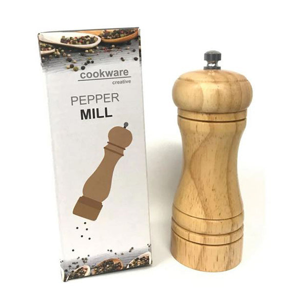 Oak Wood Pepper Or Salt Mill Grinder Ceramic Adjustable Miller Hand