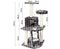 Cat Tree 120Cm Scratching Post Tower Condo House Furniture Wood