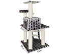 Cat Tree 120Cm Scratching Post Tower Condo House Furniture Wood