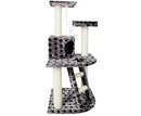 Cat Tree 120Cm Scratching Post Tower Condo House Furniture Wood