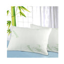 2X Luxury Natural Memory Foam Bed Pillows Bamboo Fabric Cover 70X40 Cm