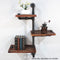 Rustic Industrial Floating Wall Shelves DIY Brackets