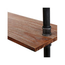 Wall Shelves Display Bookshelf Rustic Vintage Diy Pipe Shelf Brackets