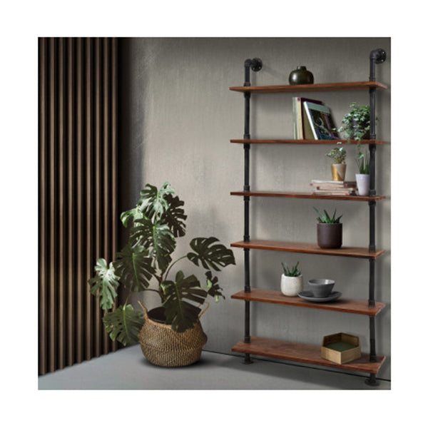 Wall Shelves Display Bookshelf Rustic Vintage Diy Pipe Shelf Brackets