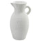 White Terracotta Pitcher Vase Medium 17X17X34Cm