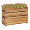 Planter Recycled Teak And Two Level Steel Rack
