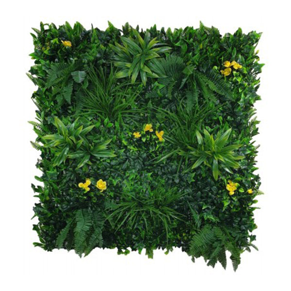Yellow Rose Vertical Garden Green Wall Uv Resistant 100 Cm X 100 Cm