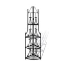 Corner Plant Rack With Rose Patterned Detailing