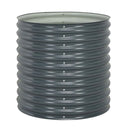 Garden Planter Galvanised Steel Grey