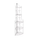 Corner Plant Rack With Rose Patterned Detailing