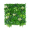 White Grassy Greenery Vertical Garden Wall Uv Resistant 100X100 Cm