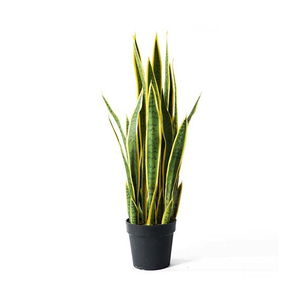 Soga 70Cm Artificial Indoor Yellow Edge Tiger Piran Flower Pot Plant