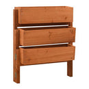 Garden Folding Planter Orange 60X14X75 Cm Solid Firwood