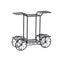 Plant Stand Outdoor Indoor Metal Flower Pots Rack Shelf Corner Planter