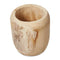 Tall Rounded Planter Bleached Paulownia Wood 30X30X37Cm