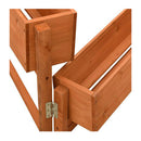 Garden Folding Planter Orange 60X14X75 Cm Solid Firwood